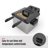 Deep Fryer with 2 Basket Capacity, Stainless Steel, 4.5-L I8B6 - product image 7