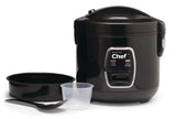 Deluxe Non-Stick Rice Cooker & Steamer, Black, 10 Cups W0Z7 - product image 1