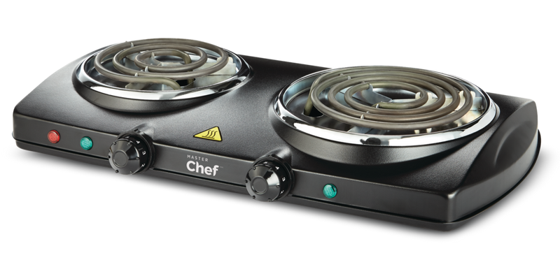 Double Burner Hot Plate, Black, 1500W L2S3