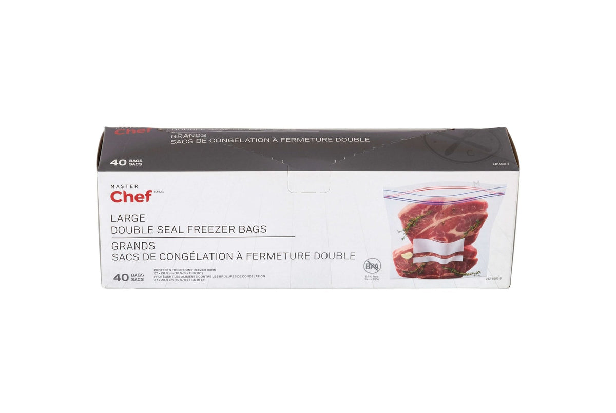 Double Seal Large Freezer Bag, 40-pk T8R3 - product image 1