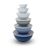 Mixing Bowl Set with Lids, Blue, 12-pc D3V6 - product image 1