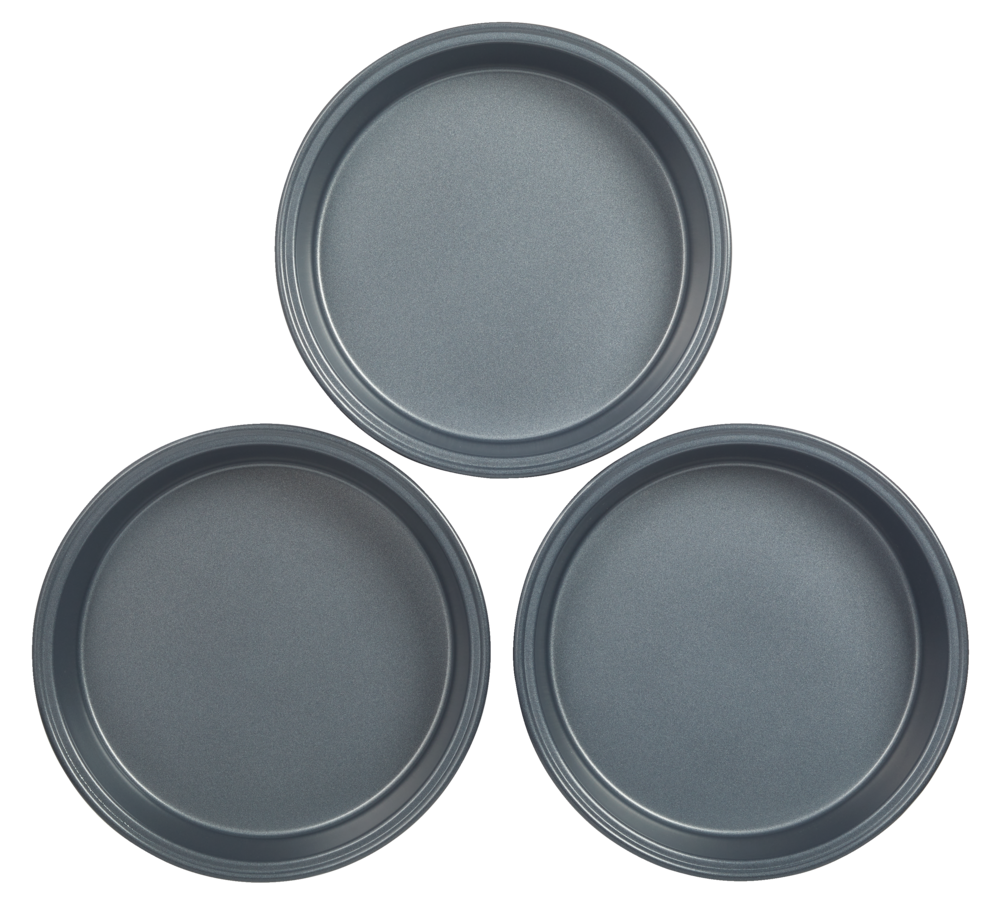 Non-Stick Round Cake Pans, 8-in, 3-pc Z4W9 - product image 1