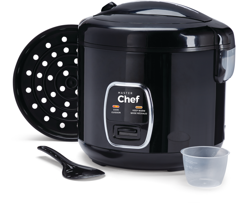 One-Touch Non-Stick Rice Cooker & Steamer, Black, 20 Cups O6S0 - product image 3