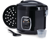 One-Touch Non-Stick Rice Cooker & Steamer, Black, 20 Cups M3O7 - product image 3