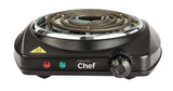Single Burner Hot Plate, Black, 1000W C5G6 - product image 3