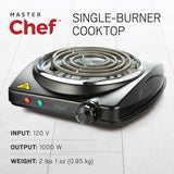 Single Burner Hot Plate, Black, 1000W C5G6 - product image 4
