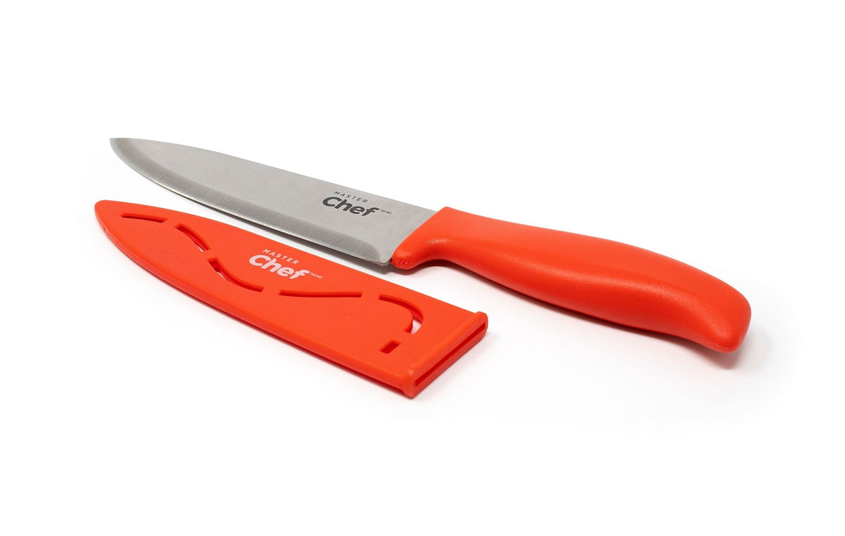 Stainless Steel Knife with Sheath, 6-in, Assorted Colours L3Q6 - product image 1