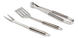 Stainless Steel Outdoor BBQ Grill Accessories Tools Set, 3-pc F3R6 - product image 1