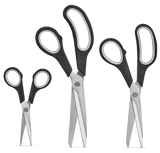 Stainless Steel Scissor Set, Ergonomic Grip, 3-pc F2J8 - product image 1