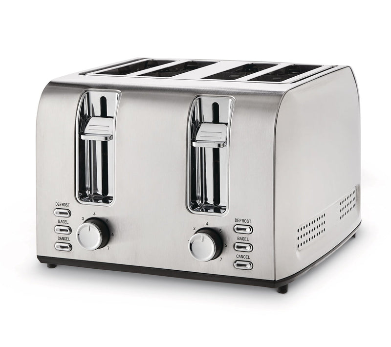 Stainless Steel Toaster with 3 Settings, 4-Slice N3J0