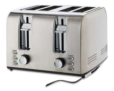 Stainless Steel Toaster with 3 Settings, 4-Slice N3J0 - product image 2