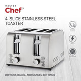 Stainless Steel Toaster with 3 Settings, 4-Slice N3J0 - product image 5