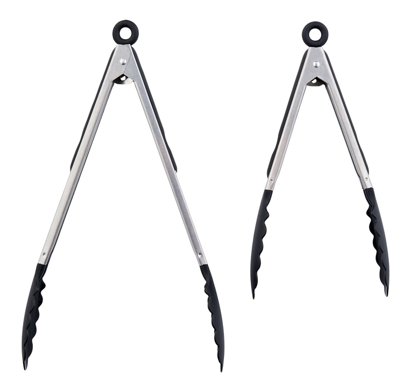 Stainless Steel Tong Set with Nylon Heads, 2-pc V5W5