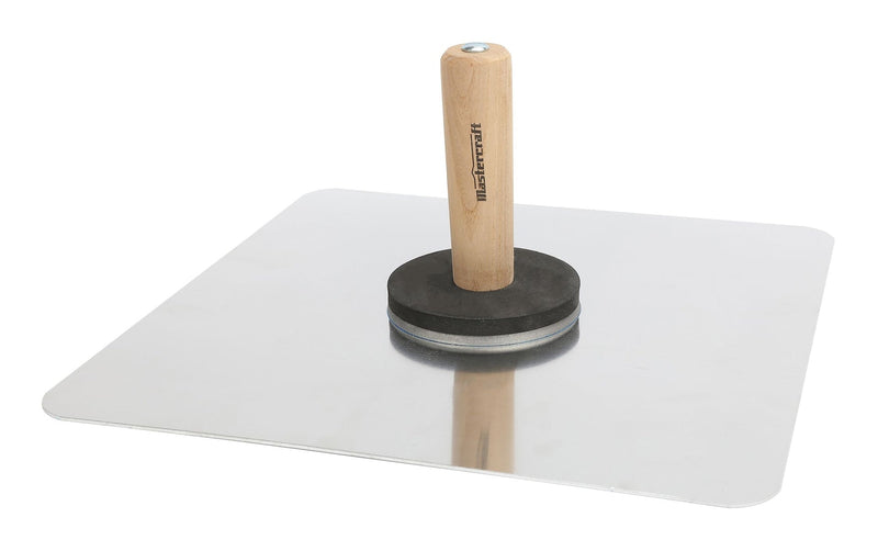 Aluminum Hawk, with Wooden Handle, Plaster & Drywall Tool, 13 x 13-in X3S3
