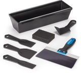 DIY Drywall Set with Mud Pan, Taping Knife, Corner Tool, Putty Knife & Sponge, 7-pc U5D7 - product image 1