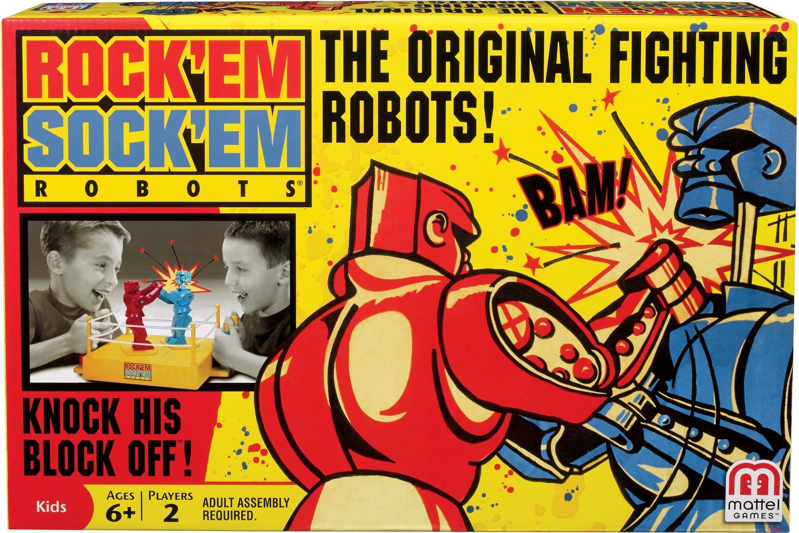 Rock 'Em Sock 'Em Robots Classic Boxing Match Game for Kids, Ages 6+ H8E1 - product image 1