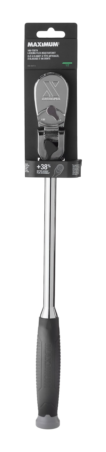 1/2" Drive Comfort Grip Locking Flex Head Ratchet X0X3 - product image 1