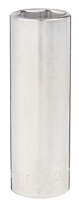 21mm 1/2-in Drive Deep Socket 6-Point, CRV, Chrome Plating F9W7 - product image 1