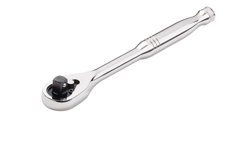 3/8-in Drive 90-Tooth Ratchet, CRV, Nickel-Chrome Plating, 8-in H9N7