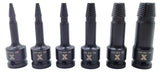 6 Piece 1/2" Drive Impact Screw Extractor Rail G0G3 - product image 4