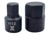 9 Piece Impact Stubby Bit Socket Rail Hex Metric Q3Y8 - product image 4