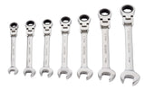 Flexhead Ratcheting Wrench Set, Alloy Steel, Metric, 7-pc Q9G9 - product image 2
