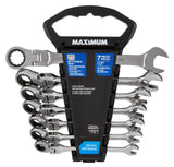 Flexhead Ratcheting Wrench Set, Alloy Steel, Metric, 7-pc Q9G9 - product image 3