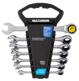 Ratcheting Wrench Set, Metric, Nickel-Chrome Plating, 7-pc X4I7 - product image 4