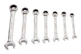 Ratcheting Wrench Set, SAE, Nickel-Chrome Plating, 7-pc S1A6 - product image 1