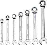 Ratcheting Wrench Set, SAE, Nickel-Chrome Plating, 7-pc S1A6 - product image 2