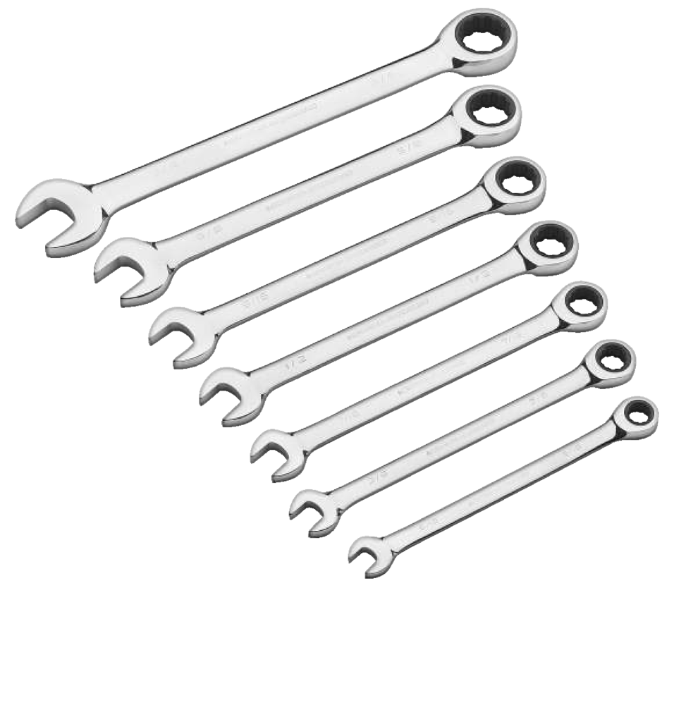 Ratcheting Wrench Set, SAE, Nickel-Chrome Plating, 7-pc S1A6 - product image 6