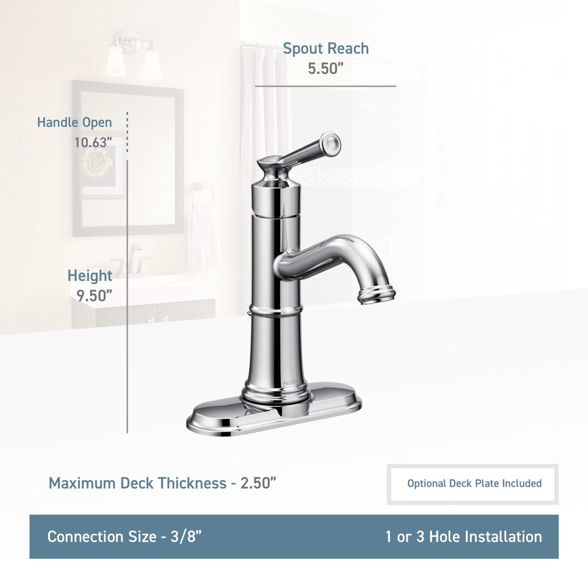 Belfield Single Handle High Arc Single Hole Bathroom Sink Faucet, WaterSense Certified, Oil Rubbed Bronze M3O9 - product image 2