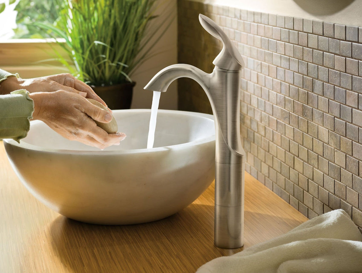 Eva Single Handle High Arc Single Hole Bathroom Sink Faucet, WaterSense Certified, Chrome H3N3 - product image 4