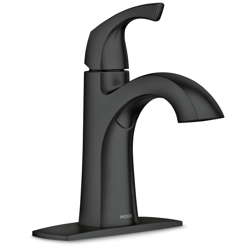 Lindor Single Handle Bathroom Faucet, Meets EPA WaterSense Criteria, Matte Black J2W9