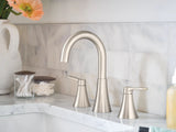 Mikah Double Handle Widespread Bathroom Faucet, Spot Resist Brushed Nickel X4Y6 - product image 3