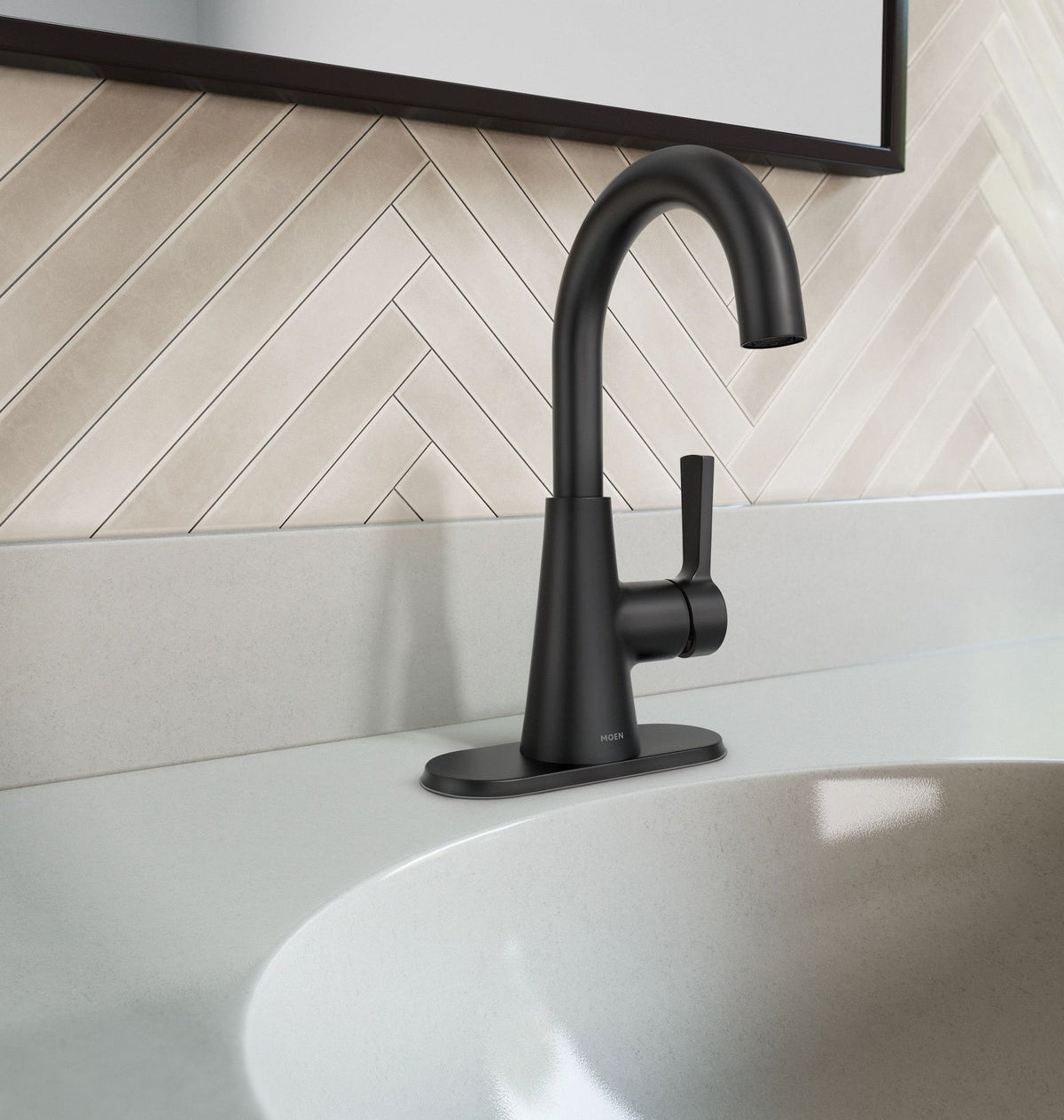 Mikah Single Handle Bathroom Faucet, Matte Black C2P9 - product image 4