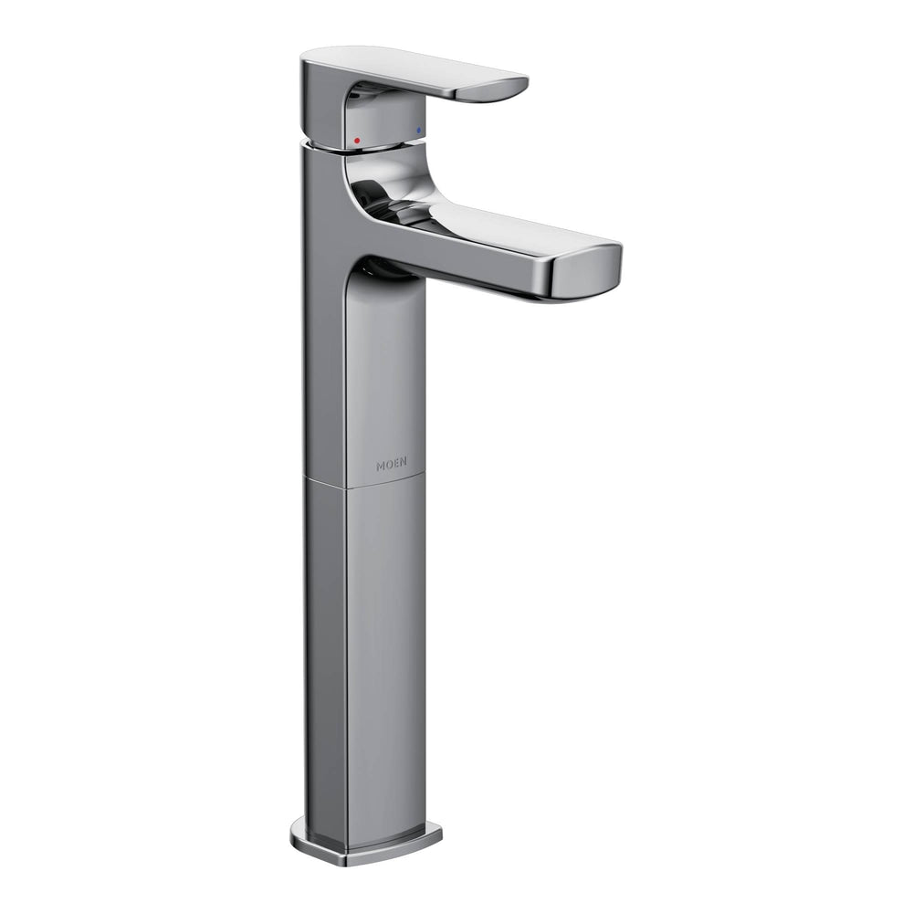 Rizon Single Handle High Arc Vessel Single Hole Bathroom Sink Faucet, WaterSense Certified, Chrome T5S7 - product image 1