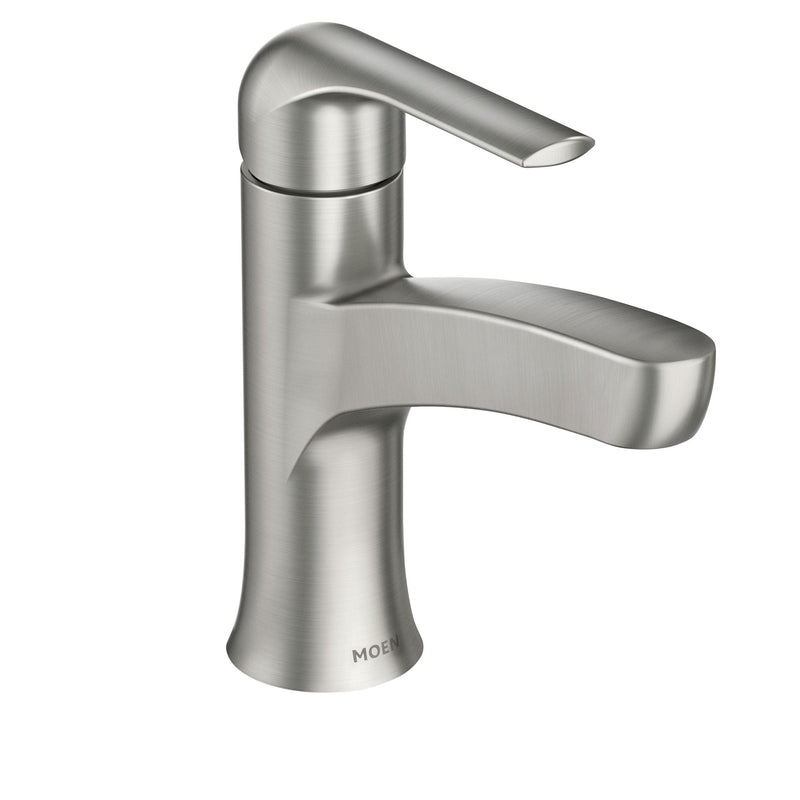Tilson Single-Handle Brushed Nickel Bathroom Lavatory/Bathroom Sink Faucet with Spot Resist U0Z8