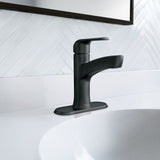 Tilson Single-Handle Matte Black Bathroom Lavatory/Bathroom Sink Faucet W1I7 - product image 4