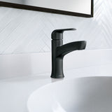 Tilson Single-Handle Matte Black Bathroom Lavatory/Bathroom Sink Faucet W1I7 - product image 5