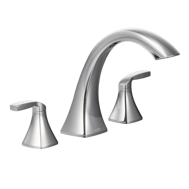 Voss 2-Handle Deck Mount Roman Tub Faucet Trim Kit, Valve Required, Chrome V1A1