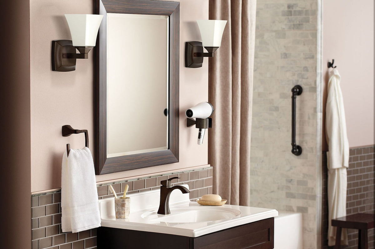 Voss Double Handle High Arc Single Hole Bathroom Sink Faucet, WaterSense Certified, Oil Rubbed Bronze P3E8 - product image 4