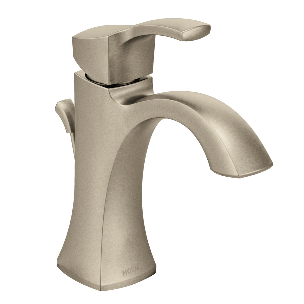 Voss Single Handle High Arc Single Hole Bathroom Sink Faucet, Brushed Nickel V9X6 - product image 1