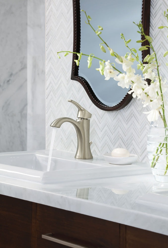 Voss Single Handle High Arc Single Hole Bathroom Sink Faucet, Brushed Nickel H5N3 - product image 6