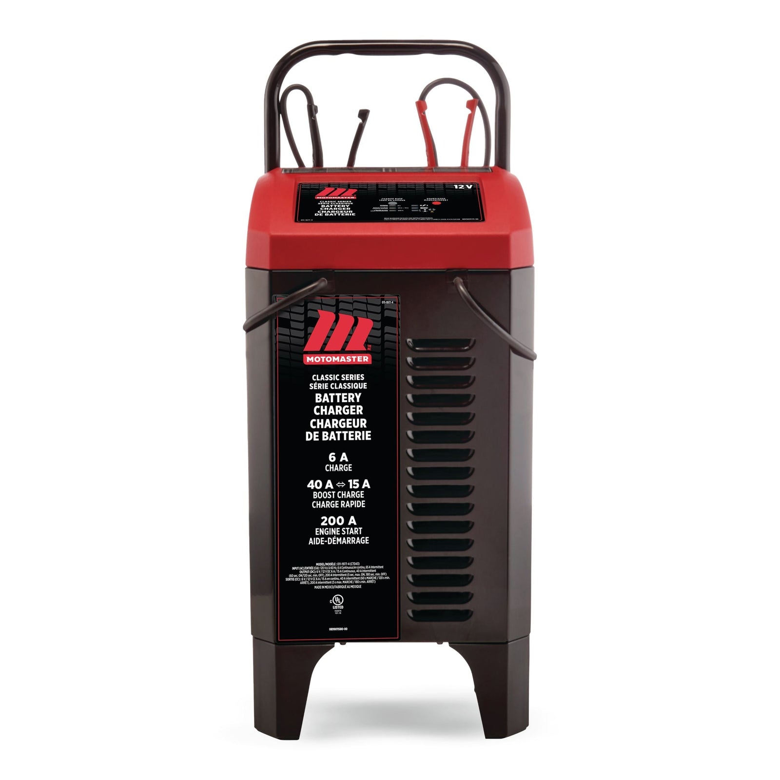 Classic Series Wheeled Smart Battery Charger, Fully Automatic, 40/15/6-Amp, 12V, with 200-Amp Engine Start L8C1 - product image 1