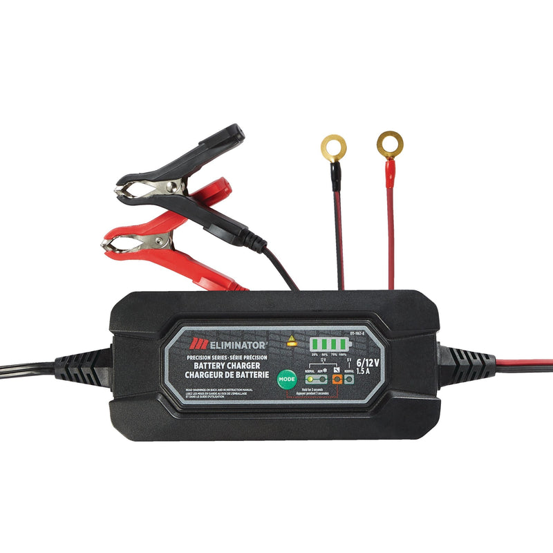 Eliminator Precision Series Smart Battery Charger/Maintainer, Fully Automatic, 1.5-Amp, 6V/12V Z3G7