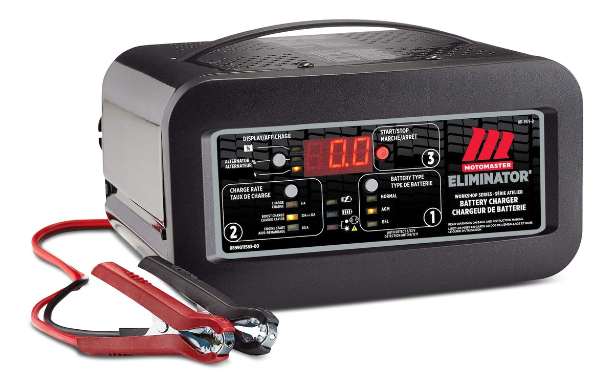 Eliminator Workshop Series Smart Battery Charger, Fully Automatic, 30/12/6-Amp, 6V/12V, with 80-Amp Engine Start N8T4 - product image 1