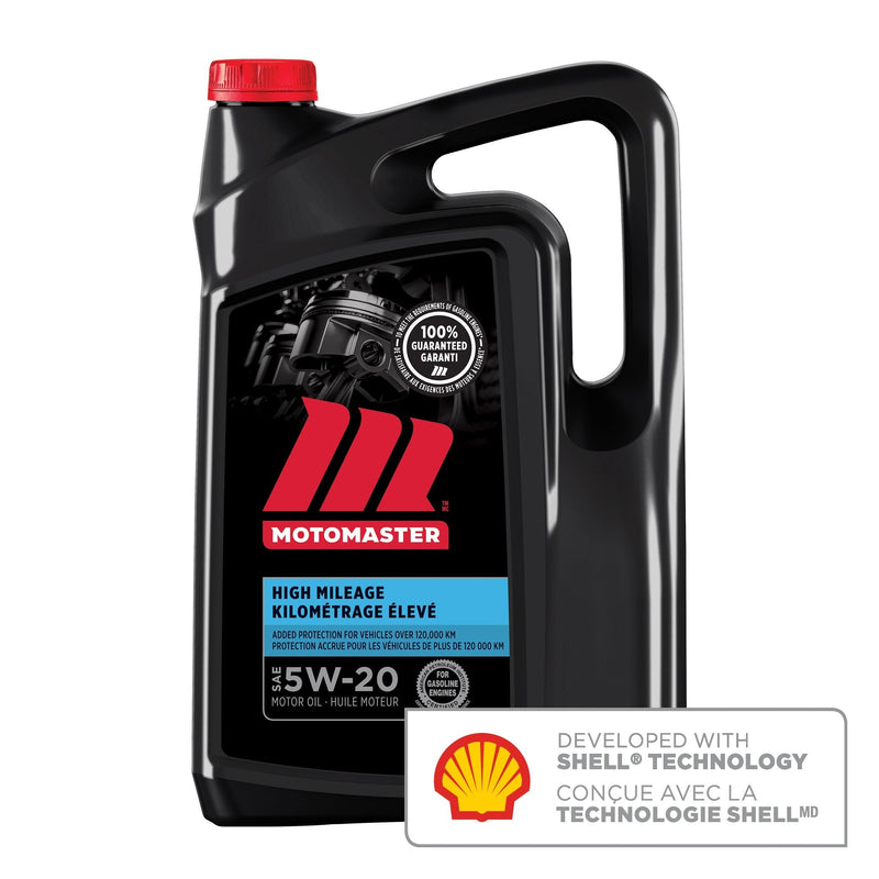 High Mileage 5W20 Conventional Engine/Motor Oil, 5-L A6H7