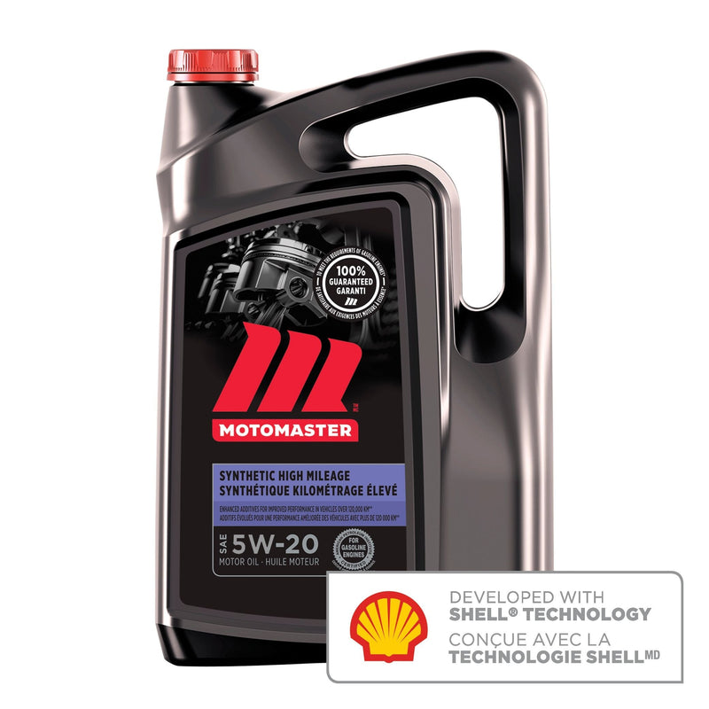 High Mileage 5W20 Synthetic Engine/Motor Oil, 5-L Y3V7