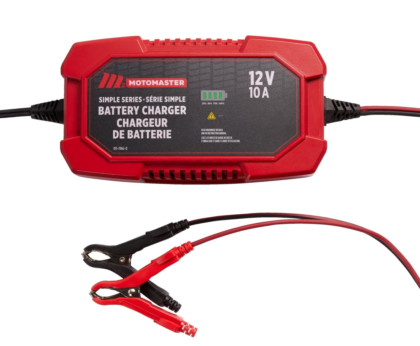 Simple Series Smart Battery Charger/Maintainer, Fully Automatic, 10-Amp, 12V N1C4 - product image 1
